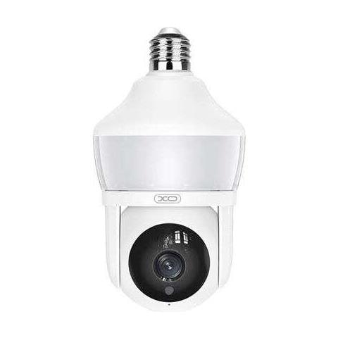 Telecamera di Sicurezza WiFi 3MP 2304x1296 Rotazione 355° Visione Notturna Bianco - Foto 1