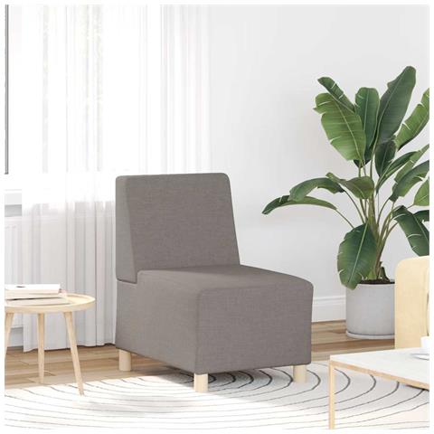 Divano Sedia Tortora 55 cm in Tessuto - Foto 1