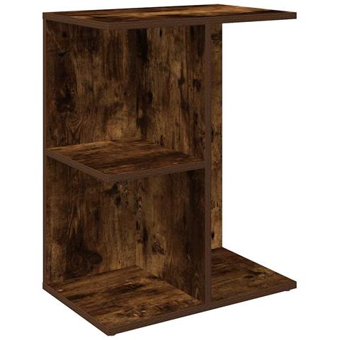 Comodino Rovere Fumo 46,5x29x61 Cm In Legno Multistrato - Foto 2