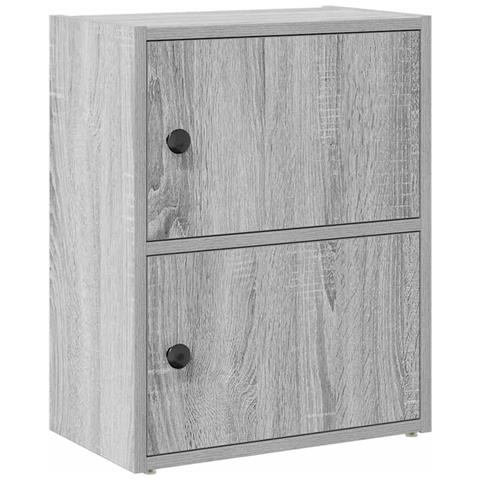 Libreria Grigio Sonoma 40x24x52 Cm In Legno Multistrato - Foto 2