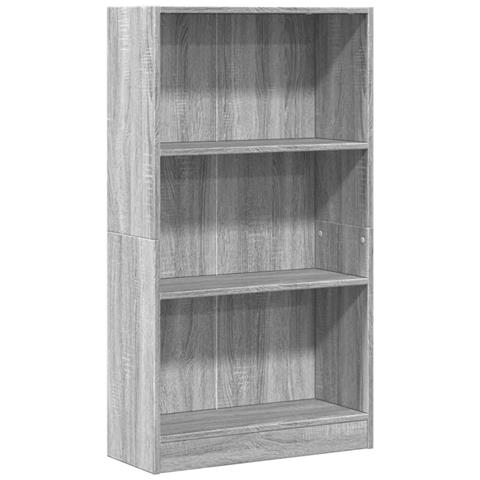 Libreria Grigio Sonoma 60x24x109 Cm In Truciolato - Foto 2