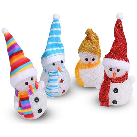 Set Di Quattro Pendenti Design Pupazzo Di Neve Con Luci Led. - Foto 1