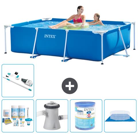 Piscina Fuori Terra - Rettangolo - 220x150x60 Cm - Blu - Include Accessori Coordinati A54 - Foto 1