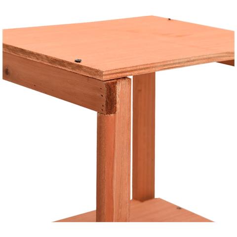 Capanno Attrezzi Da Giardino 140x75x160 Cm In Massello Di Abete - Foto 8