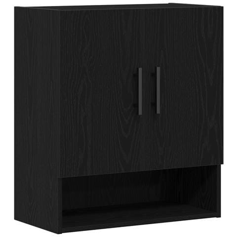 Mobile a muro  Nero Rovere 60x31x70 cm Legno ingegnerizzato - Foto 1