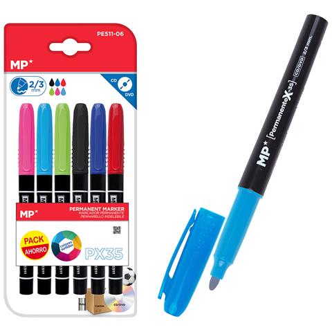 Pennarello Permanente 6 Pz. Pack Risparmio - Foto 1