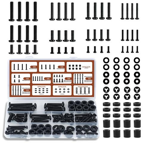 Kit Di Viti Per Montaggio A Parete Tv Da 92 Pezzi - Hardware Di Montaggio Universale M4 M5 M8 - Foto 1