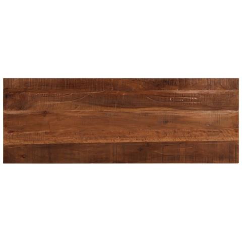 Piano Tavolo 140x50x2,5 cm Rettangolare in Massello di Recupero - Foto 1