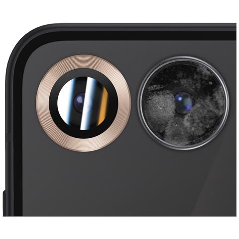 Protezione Obiettivo Fotocamera Per Galaxy Z Flip 7 Doppia Lente, Dorato - Foto 2