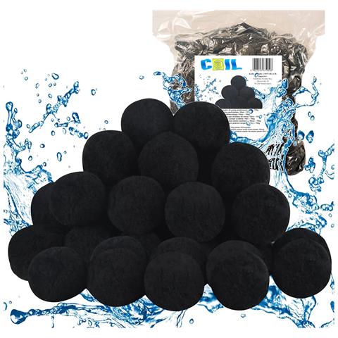 Palline filtro nere per pompe a sabbia piscina, confezione 700 g sostituisce 25 kg di sabbia - Foto 4