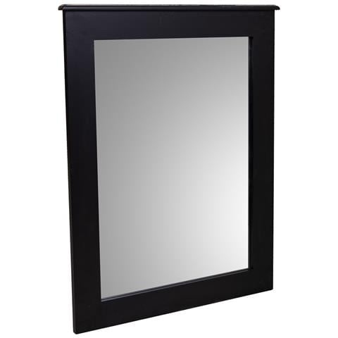 Specchio In Legno Nero 70x03x90h - Foto 1