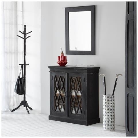 Specchio In Legno Nero 70x03x90h - Foto 2