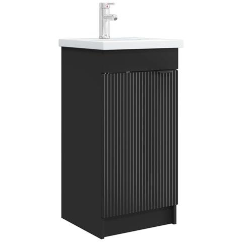 Mobile da bagno con lavabo Nero 42 x 40 x 84,5 cm - Foto 1