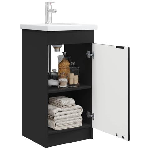 Mobile da bagno con lavabo Nero 42 x 40 x 84,5 cm - Foto 2