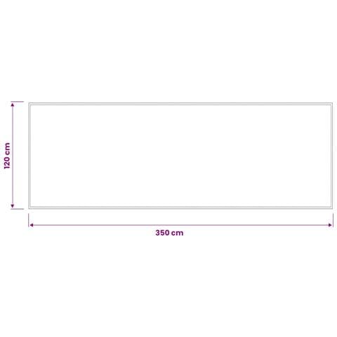 Tappetino Grigio Chiaro 350 x 120 cm 100% Poliammide - Foto 4