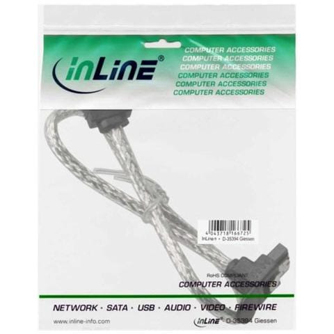 Cavo di Connessione con Sicurezza SATA III Transparente M / M 0.3 m 27303X - Foto 3