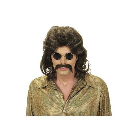 PARRUCCA E BAFFI UOMO ANNI 70 castana - Foto 1