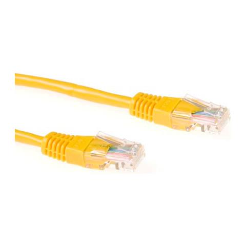 Cavo Rete ACT - Categoria 6 - for Dispositivo di rete - 1,50 m - 1 x RJ-45 Maschio Rete - 1 x RJ-45 Maschio Rete - Cavo patch - Giallo - Foto 1