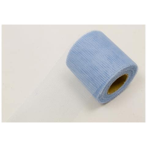 Rotolo Di Tulle Blu Cielo 20 Metri Taglia Unica - Foto 1