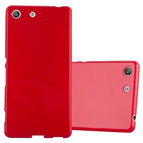 Custodia Compatibile Con Sony Xperia M5 In Jelly Rosso - Coperchio Protettivo In Silicone Tpu Flessibile - Foto 1
