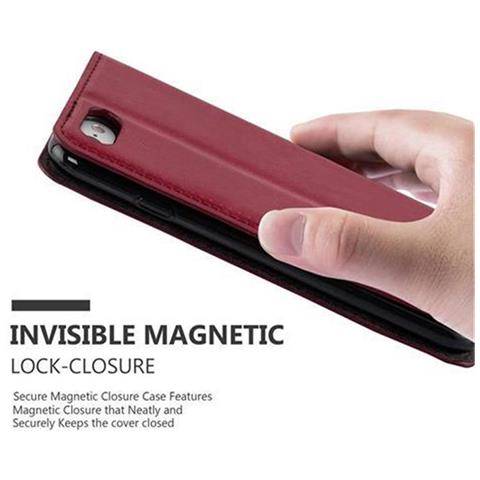 Custodia Compatibile Con Apple Iphone 7 / 7s / 8 / Se 2020 In Rosso Mela - Coperchio Protettiva Con Chiusura Magnetica, Funzione Stand E Tasca Per Le Carte - Foto 10