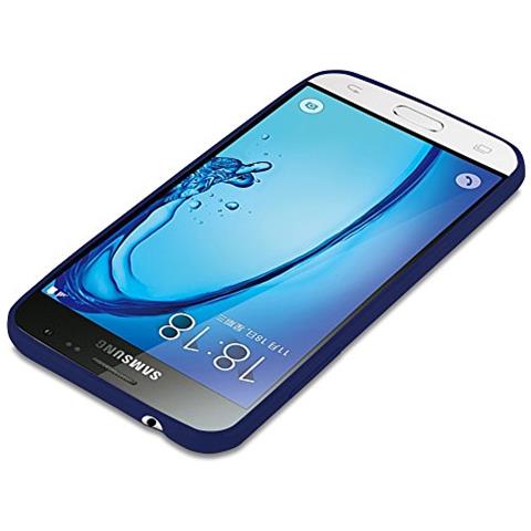 Custodia Compatibile Con Samsung Galaxy J3 2015 In Candy Blu Scuro - Coperchio Protettivo In Silicone Tpu Flessibile - Foto 2