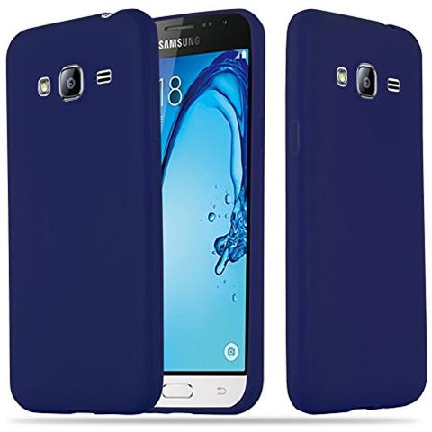 Custodia Compatibile Con Samsung Galaxy J3 2015 In Candy Blu Scuro - Coperchio Protettivo In Silicone Tpu Flessibile - Foto 1