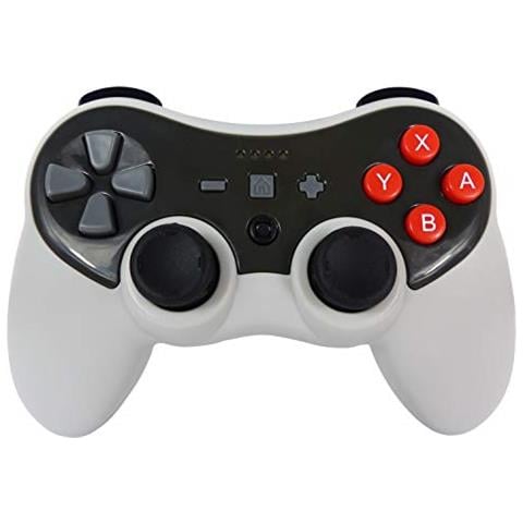 Bluetooth Wireless Gamepad Controller Pro-s E Con Vibrazione Giroscopio - Joystick Interruttore Accessorio Per Nintendo - Retro Anni '80 Grigio E Nero - - Nintendo Interruttore - Foto 1