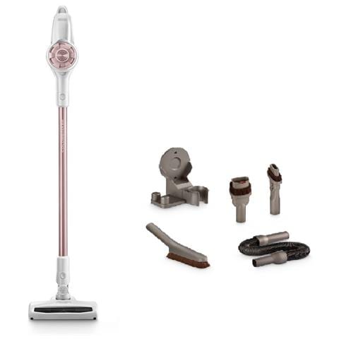 Colombina Evo 2in1 Scopa Ricaricabile senza Sacco Potenza 400 W Colore Bianco / Rosa - Foto 2