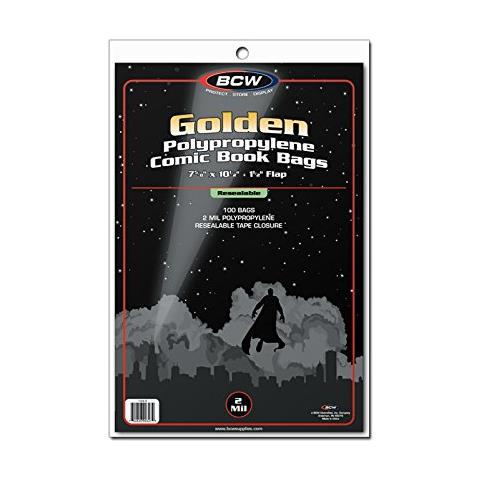 1-gol-r - Sacchetti Per Fumetti Dorati Richiudibili - Foto 1