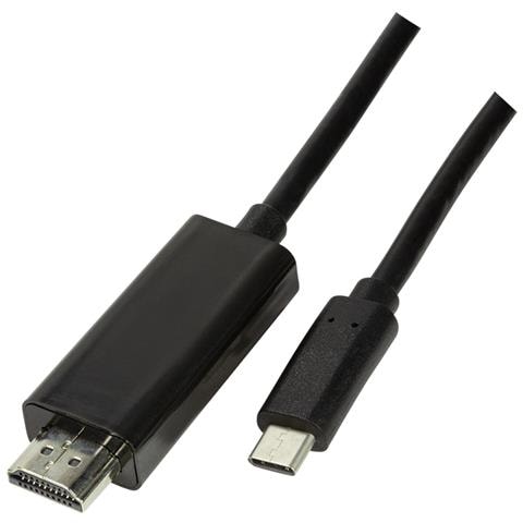 Cavo Usb Type-c C/m A Hdmi-a/m 4k/60 Hz Nero 3m Logilink Ua0330 - Foto 1