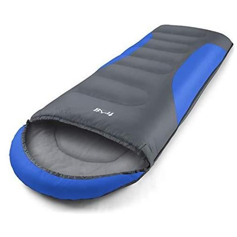 Trail Busta Sacco A Pelo Con Snug Cappuccio Singolo Adulto 3 Stagione Impermeabile Leggero Con Il Sacchetto Compatto Allaperto Campeggio 250g Isolato Riempimento - Foto 1