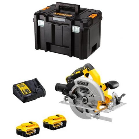 Dcs 570 P2 Sega Circolare A Batteria 18v In Valigetta Tstak + 2x Batterie Dcb 184 5,0 Ah + Caricabatterie Dcb 115 - Foto 2