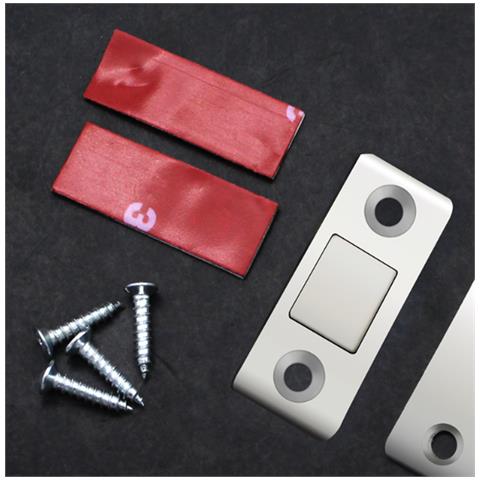 Serratura Magnetica / Serrature Magnetiche Invisibili Acciaio Inossidabile, Confezione Da 2 Silver - Foto 10