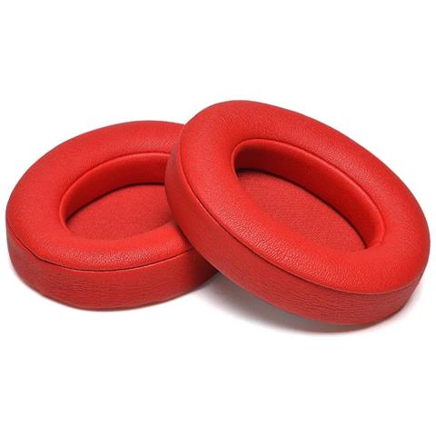 Cuscinetti Auricolari In Pelle Di Pecora Per Beats Studio 2.0, 1 Paio Red - Foto 2