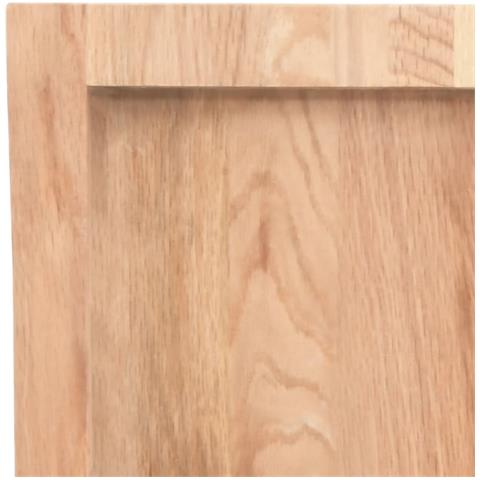 Piano Bagno Marrone 80x30x (2-4) cm Legno Massello Trattato - Foto 7