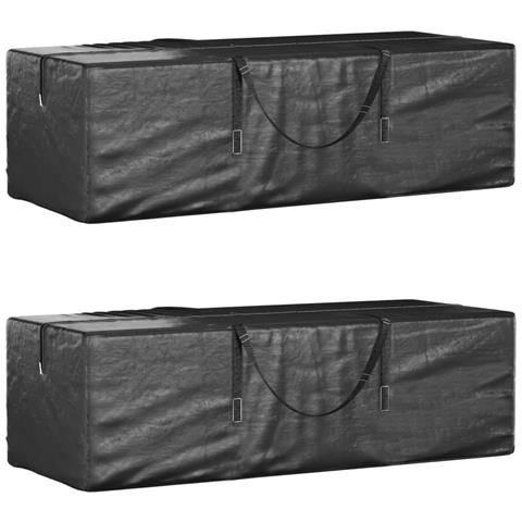 Custodie Per Alberi Di Natale 2pz Nere In Polietilene - Foto 1