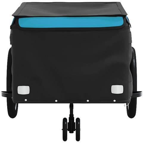 Rimorchio Da Bici Nero E Blu 45 Kg In Ferro - Foto 2
