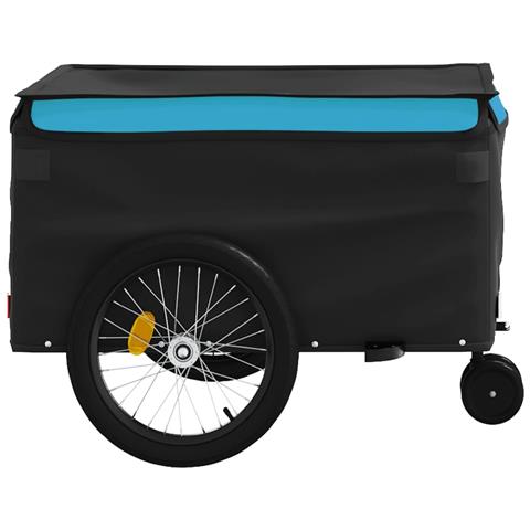 Rimorchio Da Bici Nero E Blu 45 Kg In Ferro - Foto 10