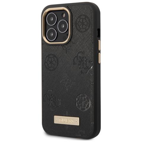 Cover Per Iphone 13 Pro Pu Peony Metal Plate, Nero - Foto 1