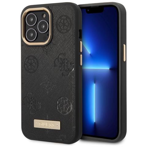 Cover Per Iphone 13 Pro Pu Peony Metal Plate, Nero - Foto 2