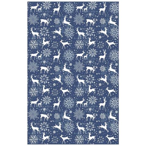 Tappeto Natalizio Per Interni 50 X 80 Cm - Blu - Foto 1