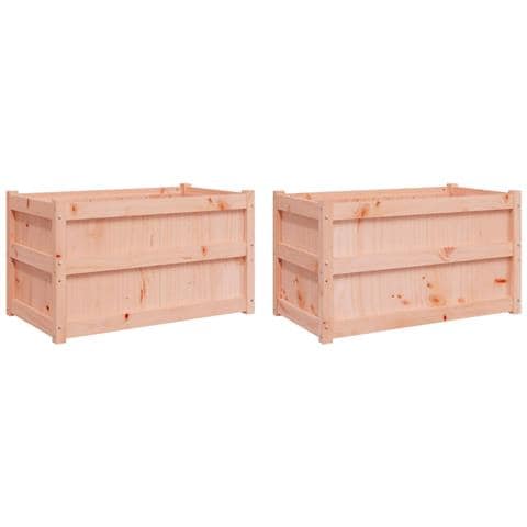 Fioriere Da Giardino 2 Pz In Legno Massello Di Douglas - Foto 2