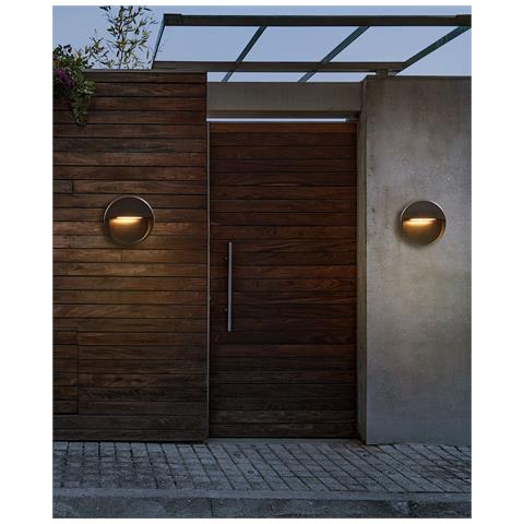 Set Di 2 Luci Da Parete Da Giardino A Led Pompton Nero - Foto 1