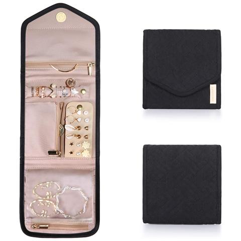 Organizer Per Custodie Per Gioielli Da Viaggio, Rotolo Pieghevole Per Riporre Gioielli - Foto 1