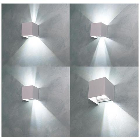 Applique A Parete Faretto 52 Led Luce Bianca 22 Watt Esterno Interno Ip65 Es66bf - Foto 2