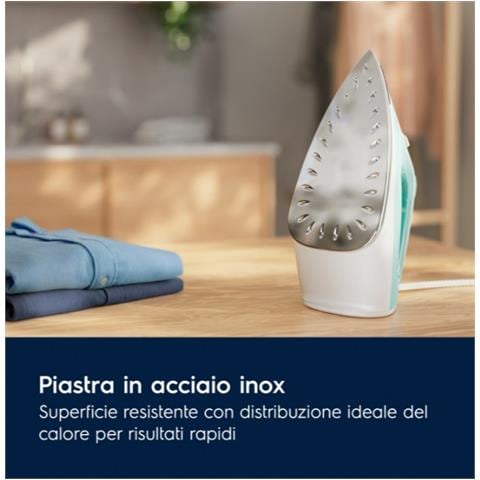 E5SI2-2AM Ferro da Stiro a Vapore Care 500 Capacità 0.25 Litri Potenza 2200 Watt Colore Verde Acqua - Foto 6