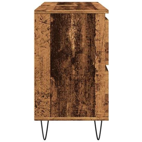 Mobile Da Bagno Legno Antico 80x33x60 Cm In Truciolato - Foto 2