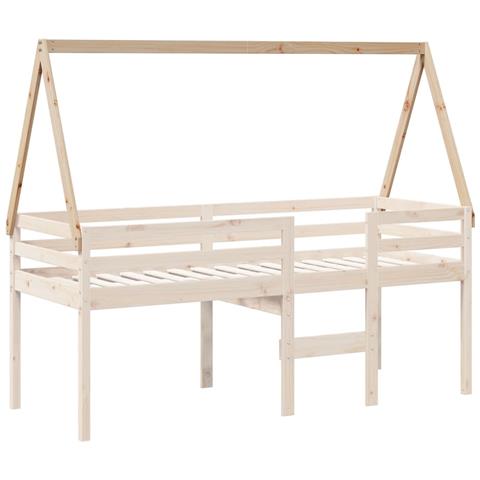 Tetto Per Letto Bambini 199x80,5x88 Cm Legno Massello Di Pino - Foto 3