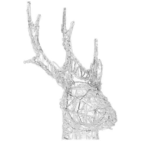 Renna Natalizia Luminosa Per Esterno 240 Led Bianco Caldo Cervo Grande 3d Natale - Foto 2